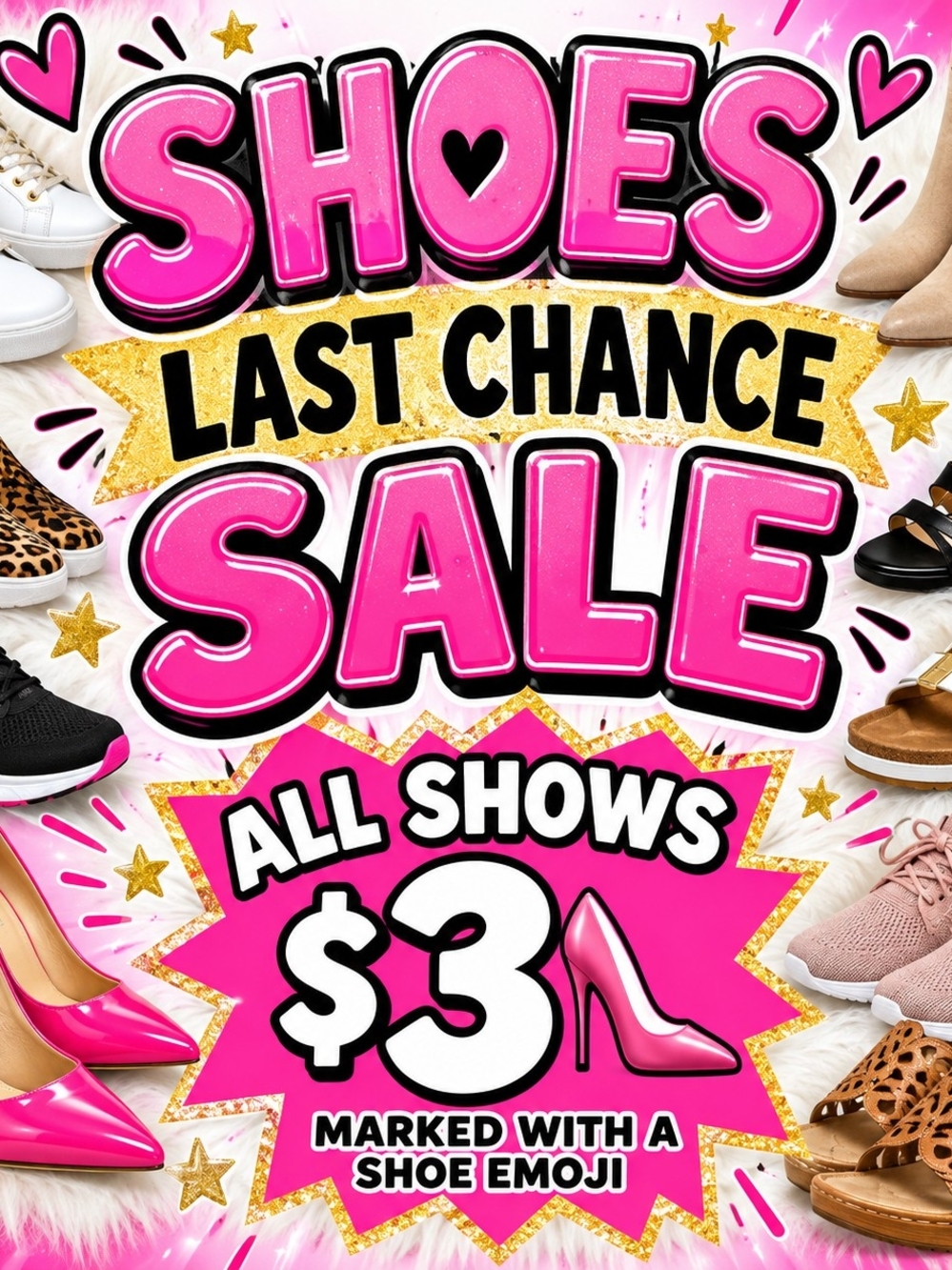 LAST CHANCE SHOES $3